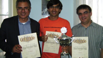 Schach-Gedächtnisturnier in Trossingen 2014 Siegerehrung